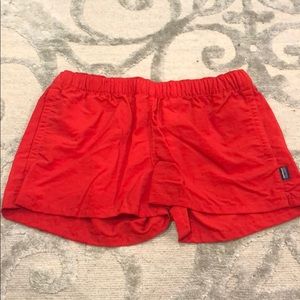 Patagonia red shorts
